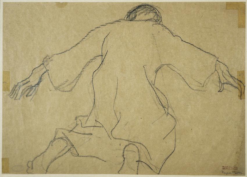 Broncia Koller-Pinell, Werden und Vergehen, um 1920, Kohle auf Papier, 44,5 × 62,5 cm, Belveder ...