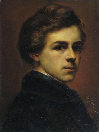 Gustav Gaul, Selbstbildnis, 1852, Öl auf Leinwand, 41 x 31 cm, Belvedere, Wien, Inv.-Nr. 3017
