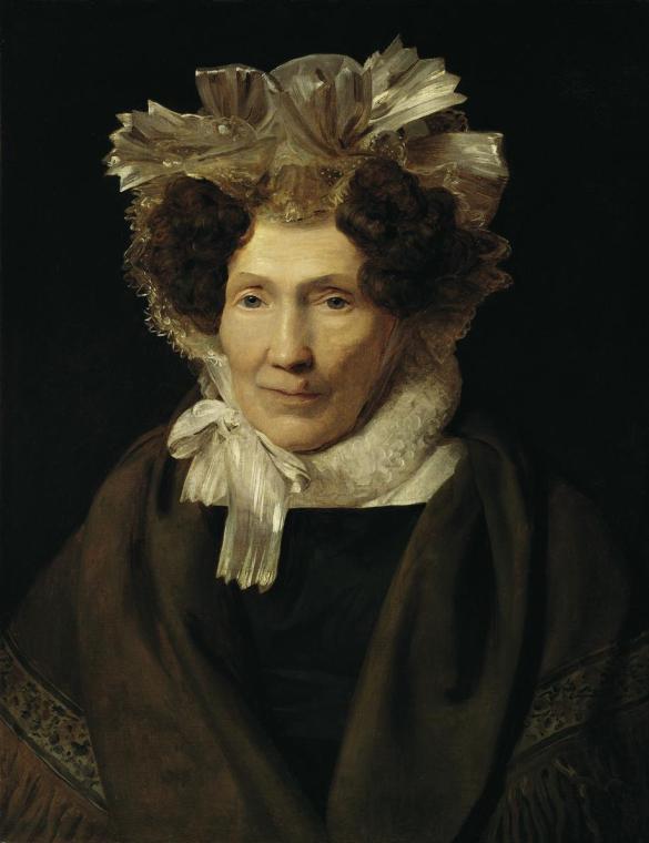 Ferdinand Georg Waldmüller, Alte Frau mit weißer Bänderhaube, 1832, Öl auf Leinwand, 61,5 x 48  ...