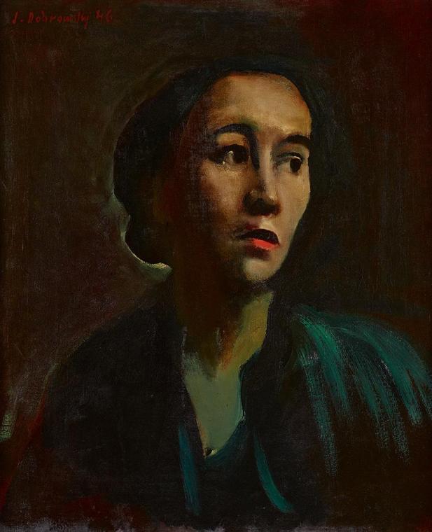 Josef Dobrowsky, Marian Spater Magg, 1946, Öl auf Leinwand, 61 x 51 cm, Belvedere, Wien, Inv.-N ...