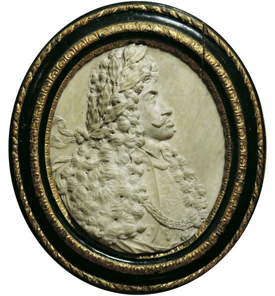 Paul Strudel, Kaiser Leopold I., Marmor, 65 x 56 x 7 cm, Belvedere, Wien, Inv.-Nr. 8684