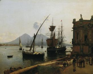 Rudolf von Alt, Der Hafen von Neapel mit Vesuv, 1836, Öl auf Leinwand, 53 x 66,5 cm, Belvedere, ...
