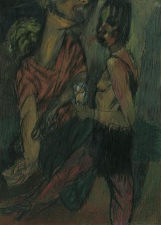 Dariusz Vasina, Stygmatik und die gleichgültige Frau, 1991, Pastell, 72 x 52 cm, Belvedere, Wie ...