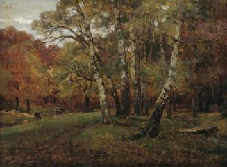 Hugo Darnaut, Landschaft mit Birken, um 1901, Öl auf Karton, 46 x 62,5 cm, Belvedere, Wien, Inv ...