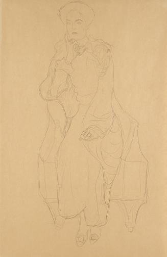 Gustav Klimt, Paula Zuckerkandl, 1911, Bleistift auf Papier, Blattmaße: 57 × 37,5 cm, Privatbes ...