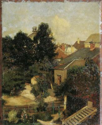 Max von Poosch-Gablenz, Aus Klosterneuburg, 1909, Öl auf Holz, 39 x 31,5 cm, Belvedere, Wien, I ...
