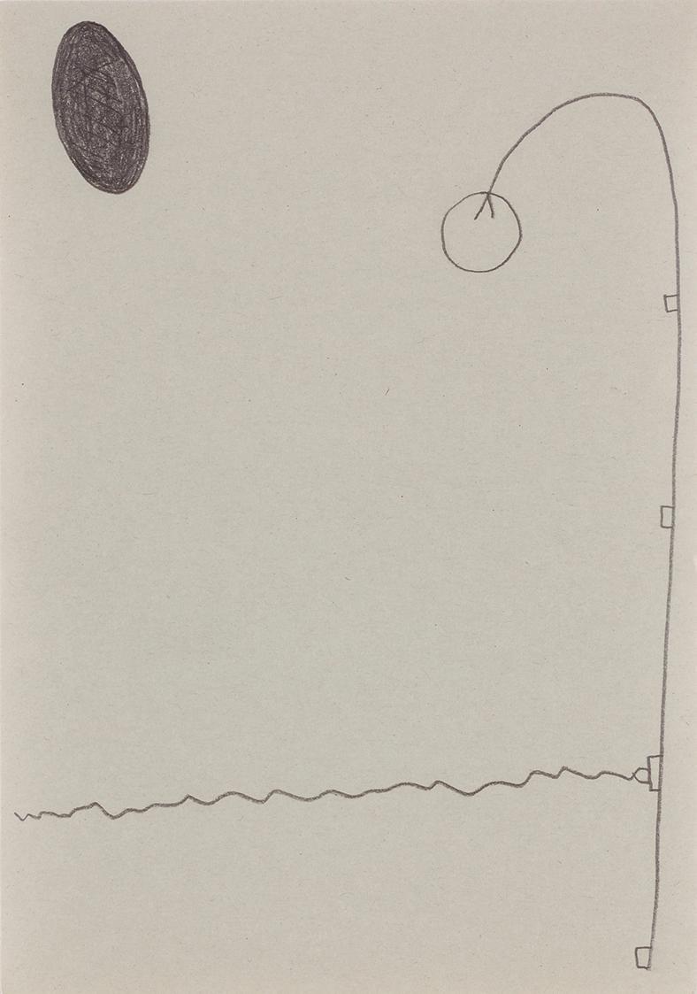 Gerwald Rockenschaub, GR07DR09,  2007, Bleistift auf Papier, 20,6 × 14,5 cm, Schenkung Sammlung ...
