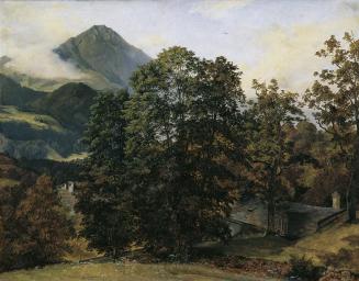 Jan Novopacky, Berchtesgaden, Öl auf Papier auf Karton, 51 x 66,5 cm, Belvedere, Wien, Inv.-Nr. ...