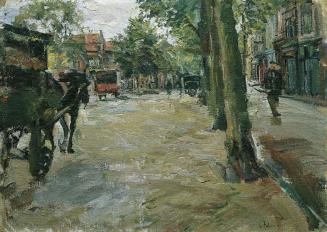 Carl Fahringer, Straße in Horn, um 1920, Öl auf Leinwand, 41,5 x 58 cm, Belvedere, Wien, Inv.-N ...