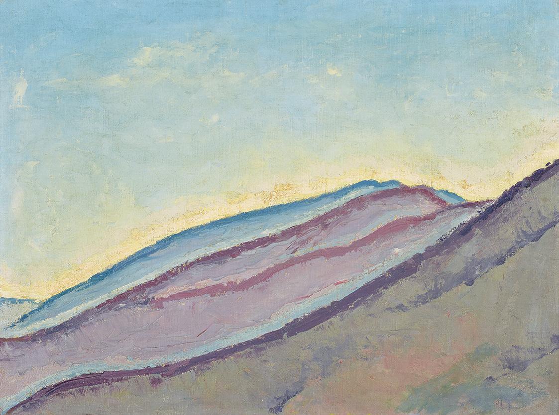Koloman Moser, Berghänge, um 1913, Öl auf Leinwand; Leinwand dubliert, 37,5 x 50 cm, Belvedere, ...