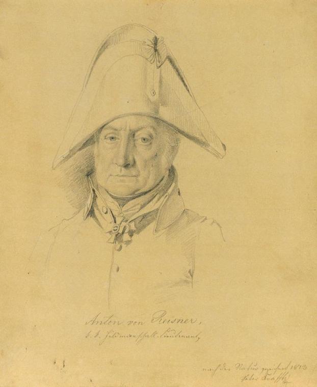 Johann Peter Krafft, Anton von Reismer (Porträtstudie zu "Siegesmeldung des Fürsten Schwarzenbe ...