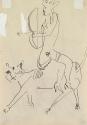 Kurt Moldovan, Amazone, 1960, Tusche auf Papier, 21 × 14,5 cm, Belvedere, Wien, Inv.-Nr. 10740a