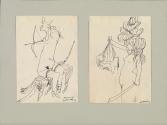 Kurt Moldovan, Amazone, 1960, Tusche auf Papier, 21 × 14,5 cm, Belvedere, Wien, Inv.-Nr. 10740a
