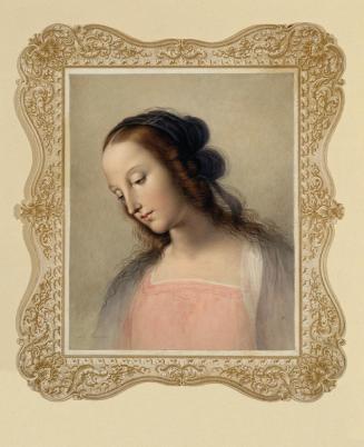 Johann Peter Krafft nach Perugino, Madonna, Gouache auf Papier, 25 x 20,2 cm, Belvedere, Wien,  ...