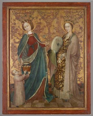 Thomas von Villach, Heilige Dorothea und Christina, um 1490/1495, Malerei auf Holz, 107 × 83 cm ...