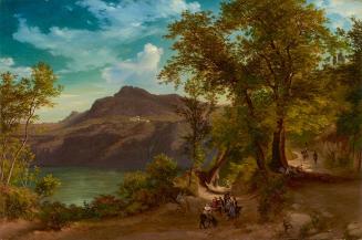 Friedrich Loos, Monte Cavo bei Albano, 1854, Öl auf Leinwand, 43,5 x 65,5 cm, Belvedere, Wien,  ...