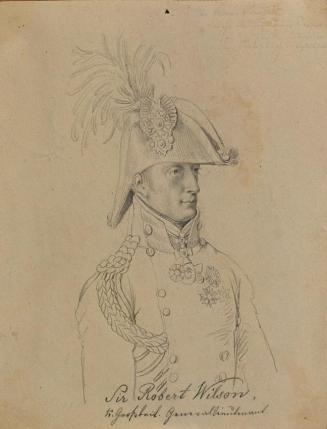 Johann Peter Krafft, Sir Robert Wilson, Porträtstudie zu "Siegesmeldung des Fürsten Schwarzenbe ...