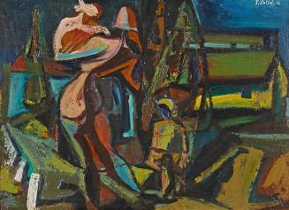 Pravoslav Kotík, Mutter mit Kind, 1943, Öl, 33 × 45 cm, Dauerleihgabe Sammlung Rotter, Belveder ...