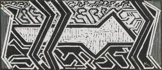 František Kupka, Abstrakte Komposition, um 1925, Tusche, Deckweiß auf Papier, 7,2 × 16,7 cm, Da ...