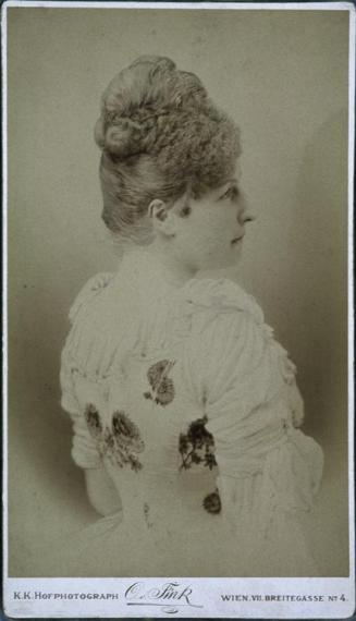 Othmar Türk von Ramstein, Kronprinzessin Stephanie von Österreich, um 1888, Anskopierpapierabzü ...