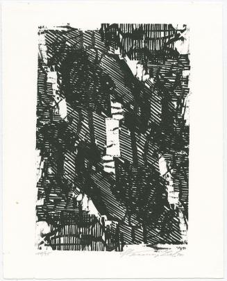 Erich Steininger, Ohne Titel, 2011, Holzschnitt, Blattmaße: 25 × 20 cm, Belvedere, Wien, Inv.-N ...