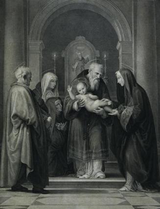 Carl Rahl nach Fra Bartolomeo: Die Darbringung im Tempel, 1823, Kupferstich auf Papier, Platten ...