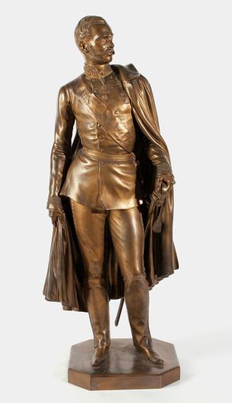 Carl Cauer, Kaiser Franz Joseph I., um 1855, Bronze, 90 × 36 × 27 cm, Belvedere, Wien, Inv.-Nr. ...