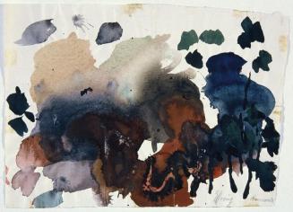 Gustav Hessing, Wienerwald, 1965, Deckfarben auf Papier, 22 x 31 cm, Belvedere, Wien, Inv.-Nr.  ...