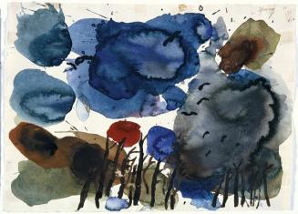 Gustav Hessing, Wienerwald, 1960, Deckfarben auf Papier, 23,5 x 32,5 cm, Belvedere, Wien, Inv.- ...