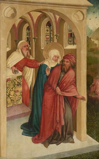 Meister des Albrechtsaltars, Zurückweisung des Opfers Joachims und Annas, um 1435/1440, Malerei ...