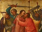 Meister des Andreasaltars, Gefangennahme Christi, um 1450, Malerei auf Tannenholz, 108 × 71,8 × ...