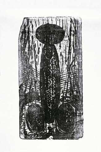 Otto Eder, Stein-Mal, undatiert, Holzschnitt, 86,5 x 61 cm, Belvedere, Wien, Inv.-Nr. 8768