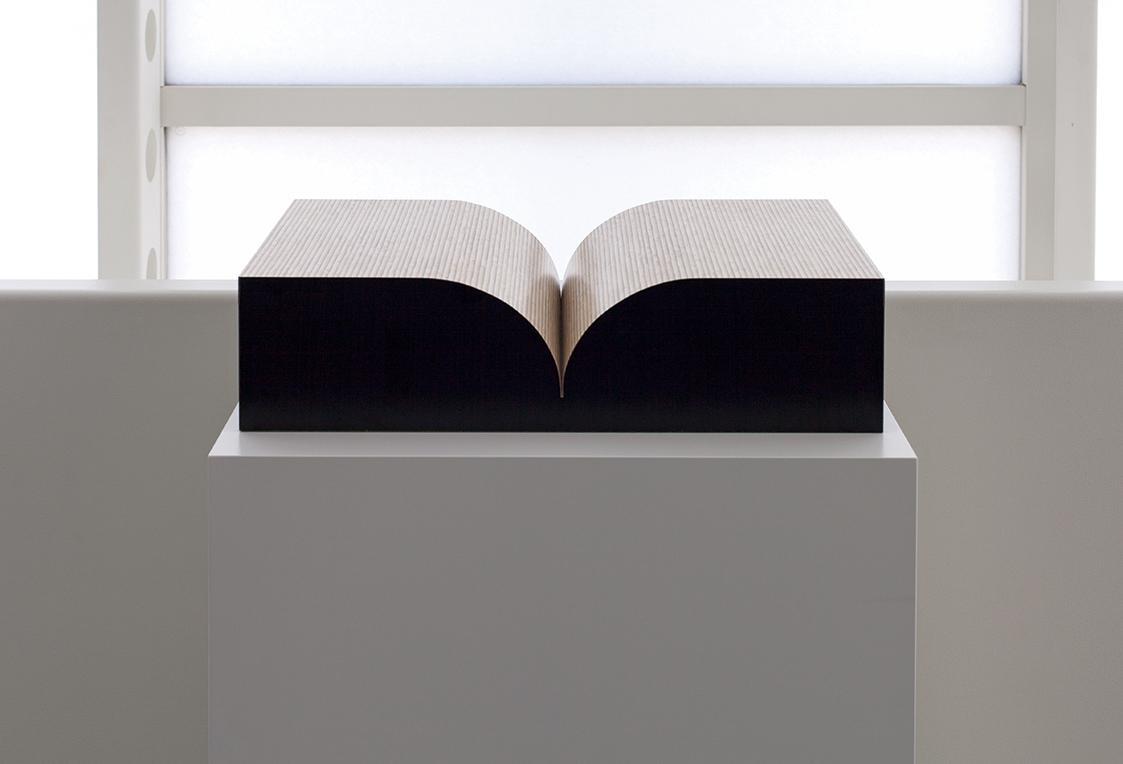 Richard Artschwager, Book, 1987, Holz, furniert, 13,5 × 30 × 51 cm, Dauerleihgabe Ernst Ploil,  ...