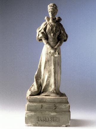 Rudolf Emanuel Ritter von Weyr, Kaiserin Elisabeth, 1903, Gips, H: 42,5 cm, Belvedere, Wien, In ...