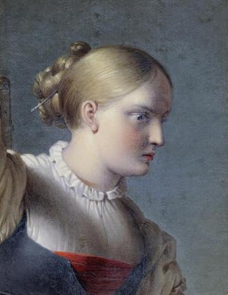 Johann Peter Krafft, Brustbild eines Mädchens (Studie zu "Hermann und Dorothea"), 1816-1819, Öl ...
