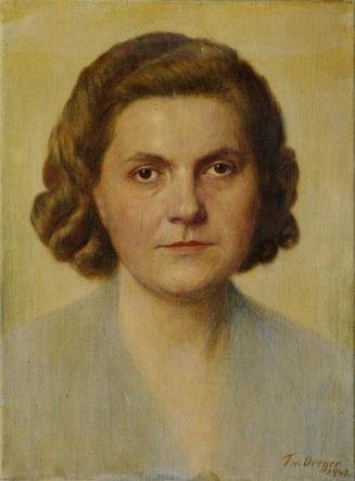 Tom von Dreger, Damenbildnis, 1948, Öl auf Leinwand, ungerahmt: 43 × 32 × 2 cm, Belvedere, Wien ...