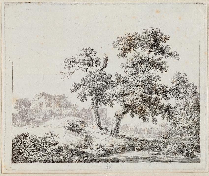 Martin von Molitor, Landschaft, Radierung, Belvedere, Wien, Inv.-Nr. 7180a