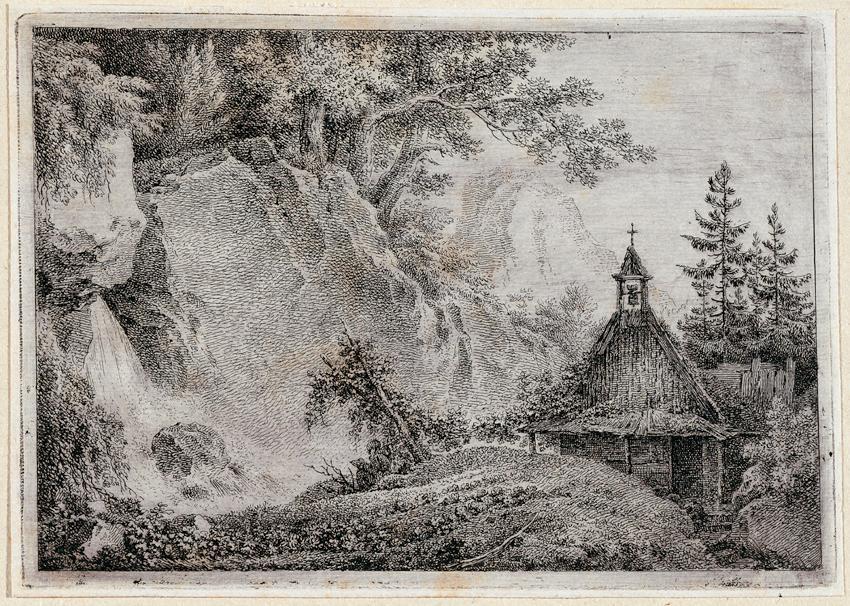 Martin von Molitor, Landschaft, Radierung, Belvedere, Wien, Inv.-Nr. 7180f