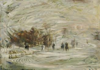 George Mayer-Marton, Winterlandschaft, 1955, Öl auf Leinwand, 56 x 78,5 cm, Belvedere, Wien, In ...