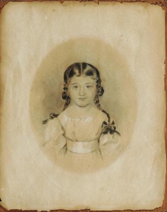 Gabriel Decker, Pauline Zaillner, 1839, Bleistift auf Papier, 26,2 × 21 cm, Belvedere, Wien, In ...