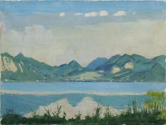 Ferdinand Kitt, Morgen am Wolfgangsee, um 1945, Öl auf Leinwand, 60 x 81 cm, Belvedere, Wien, I ...