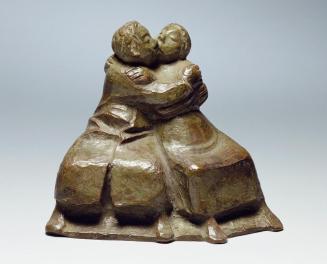 Ernst Barlach, Der Kuß II, 1921 (Guss: 1929/1930), Bronze, H: 16 cm, Belvedere, Wien, Inv.-Nr.  ...