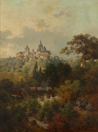 Carl Hasch, Ansicht der Prager Burg, um 1884, Öl auf Leinwand, 126,5 × 94,5 cm, Dauerleihgabe P ...