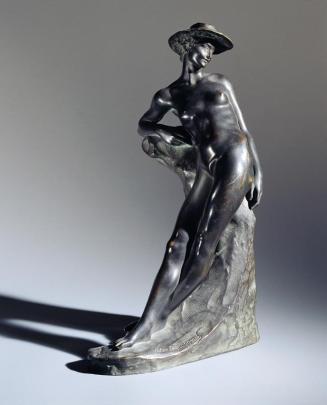 Viktor Rousseau, Frau mit Hut, um 1902, Bronze, H: 39 cm, Belvedere, Wien, Inv.-Nr. 811