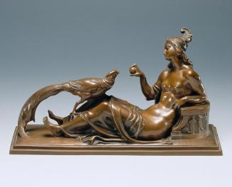 Ferdinand Liebermann, Ihr Liebling, um 1910, Bronze, 16,5 × 30,5 × 10,5 cm, Belvedere, Wien, In ...