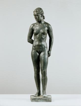 Georg Kolbe, Sinnende, Bronze-Patina auf Zinkguss, H: 109 cm, Belvedere, Wien, Inv.-Nr. 3959