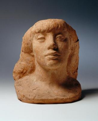Toni von Stadler jun., Maske der Frau des Künstlers, undatiert, Terrakotta, H: 30 cm, Belvedere ...