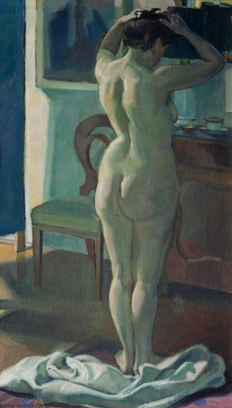 Hermann Grom-Rottmayer, Weiblicher Akt, 1912, Öl auf Leinwand, 120 x 69,5 cm, Belvedere, Wien,  ...