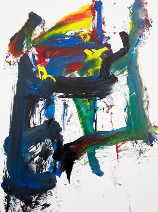 Christian Falsnaes, Existing Things, 2016, Acryl auf Leinwand, Video, 160,5 × 120 × 4,5 cm, Ber ...