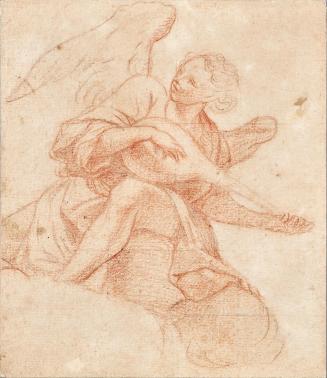 Lautenspielender Engel, 1700/1730, Rötel und Bleistift auf Papier, 17,2 × 14,7 cm, Belvedere, W ...